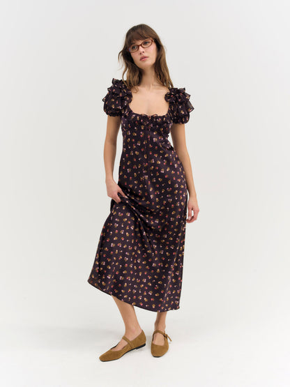 Alice Maxi Dress Eggplant - For Love & Lemons