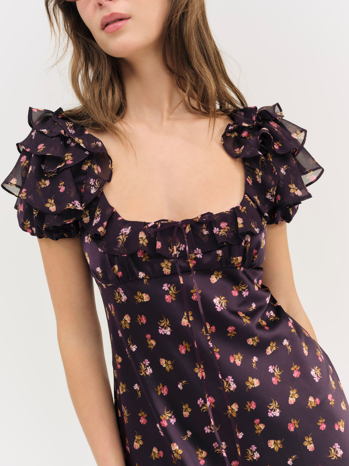 Alice Maxi Dress Eggplant - For Love & Lemons