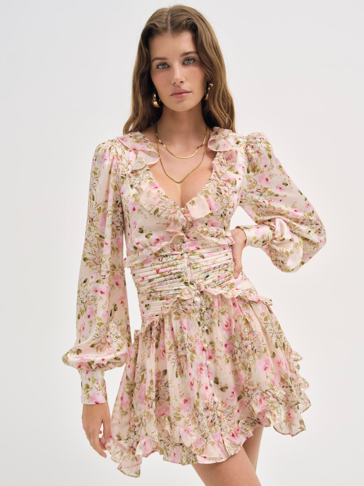 Jayleen Mini Dress Light Pink - For Love & Lemons