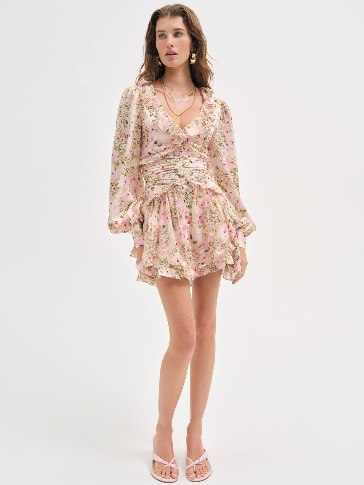 Jayleen Mini Dress Light Pink - For Love & Lemons