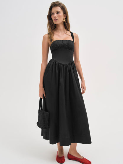 Etienne Midi Dress Black - For Love & Lemons