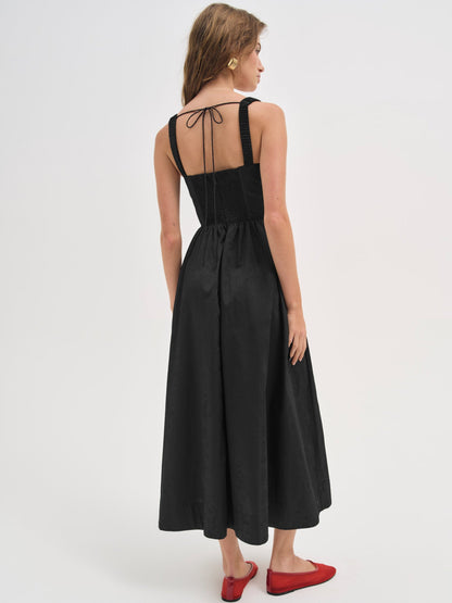 Etienne Midi Dress Black - For Love & Lemons