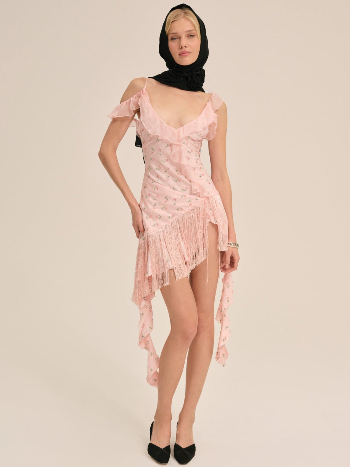 Raspberry Rose Mini Dress Pink - For Love & Lemons