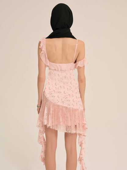 Raspberry Rose Mini Dress Pink - For Love & Lemons