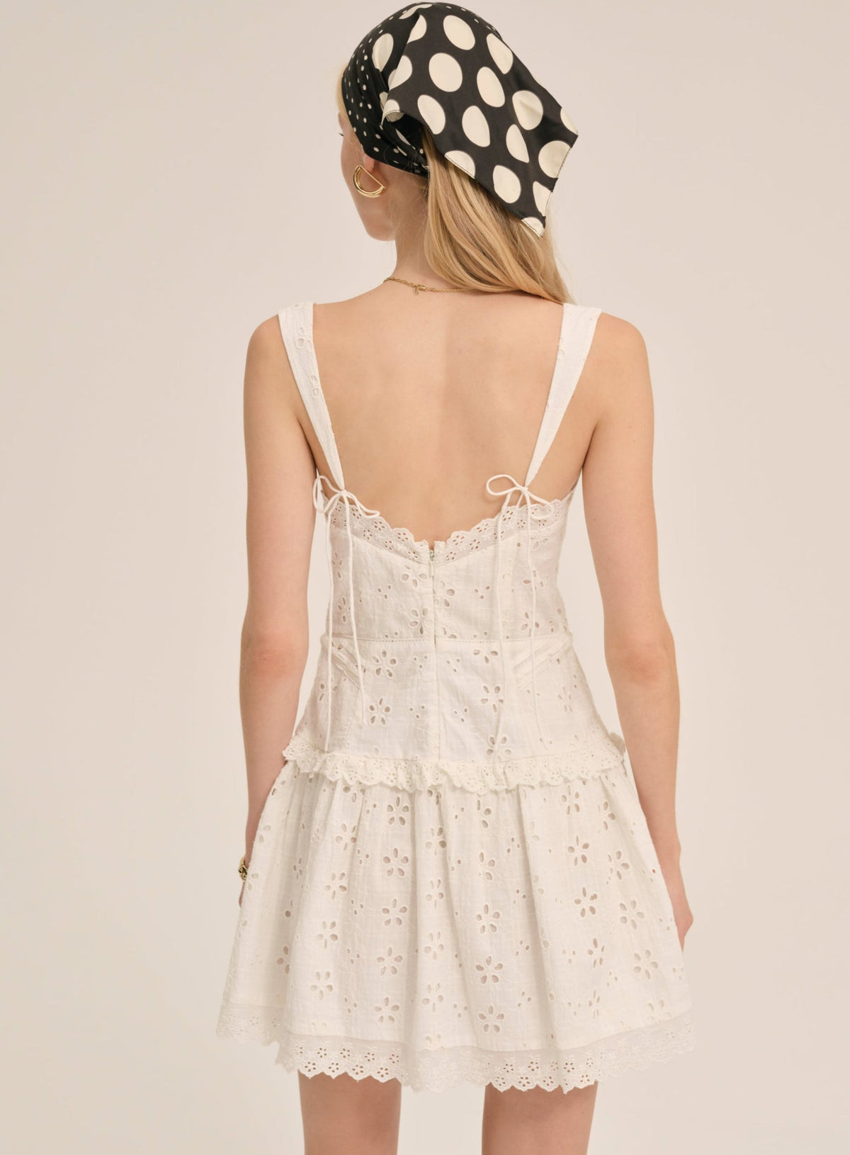 Dreamy Daisy Mini Dress White - For Love & Lemons