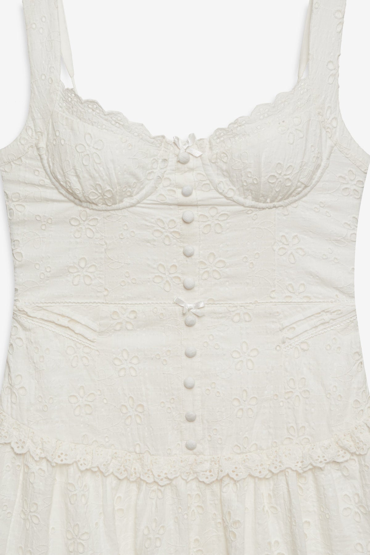 Dreamy Daisy Mini Dress White - For Love & Lemons