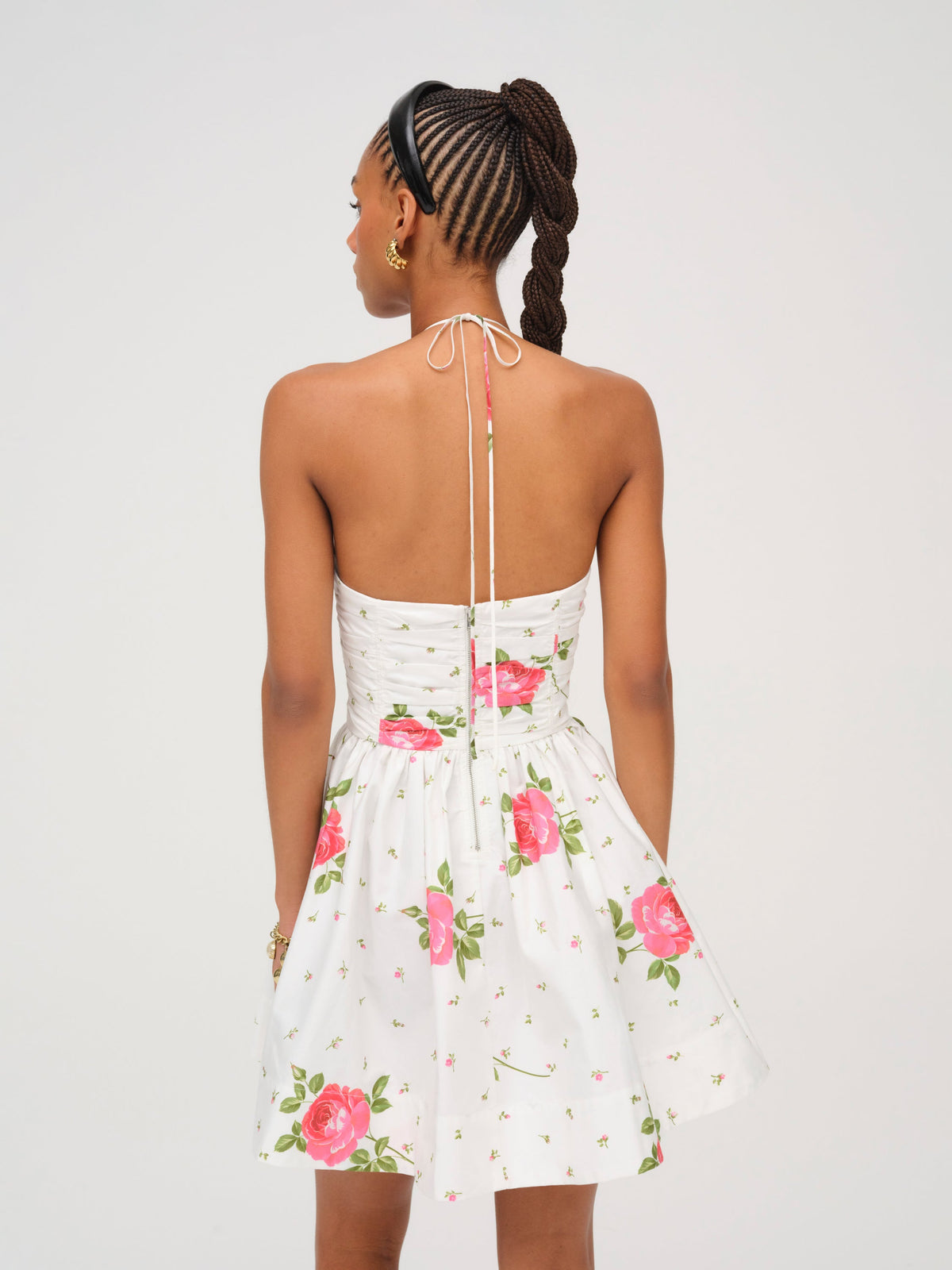 Rosebud Corset Mini Dress White - For Love & Lemons