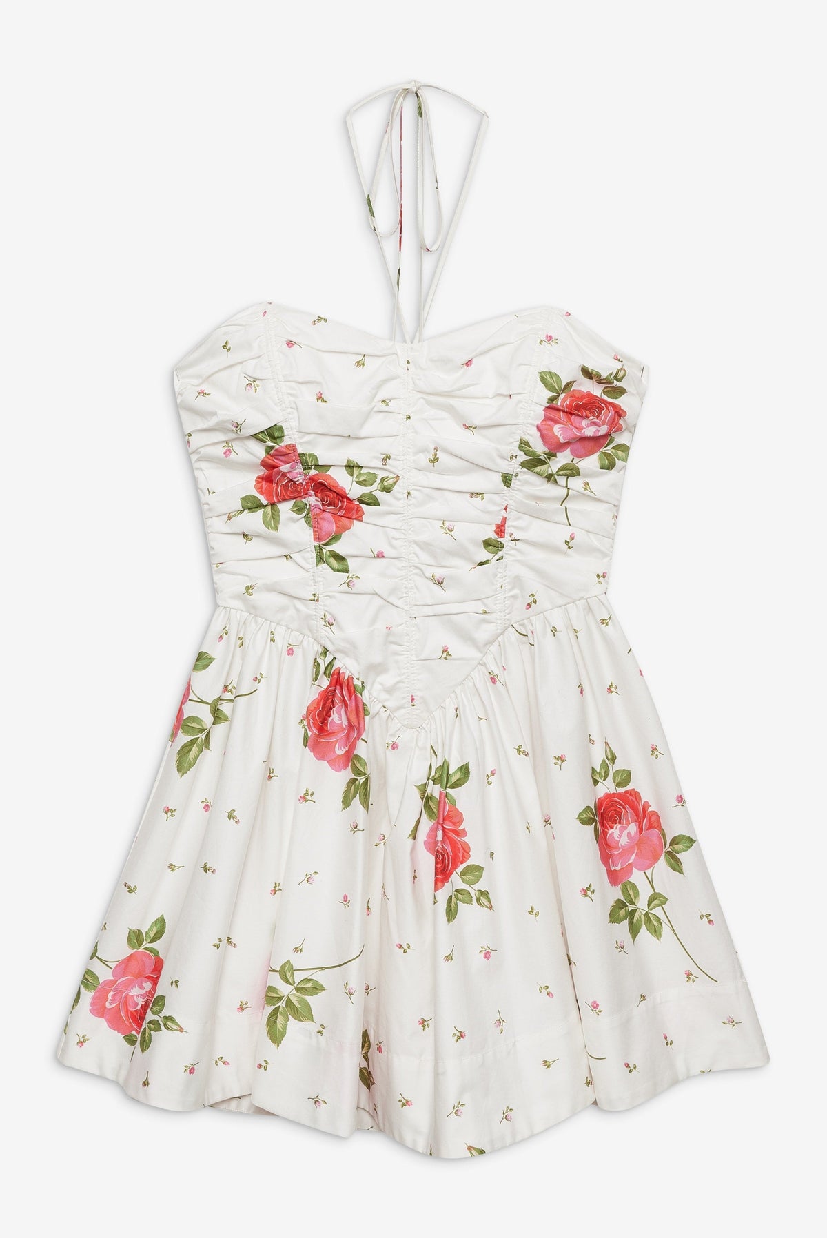 Rosebud Corset Mini Dress White - For Love & Lemons