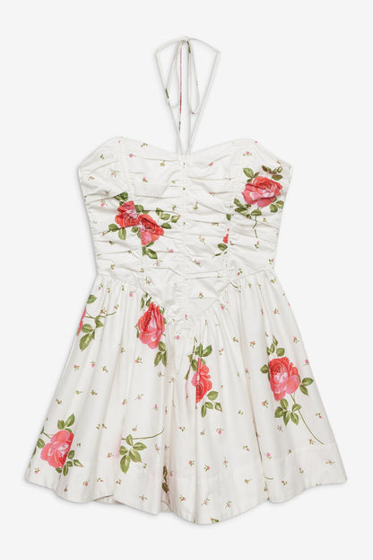 Rosebud Corset Mini Dress White - For Love & Lemons