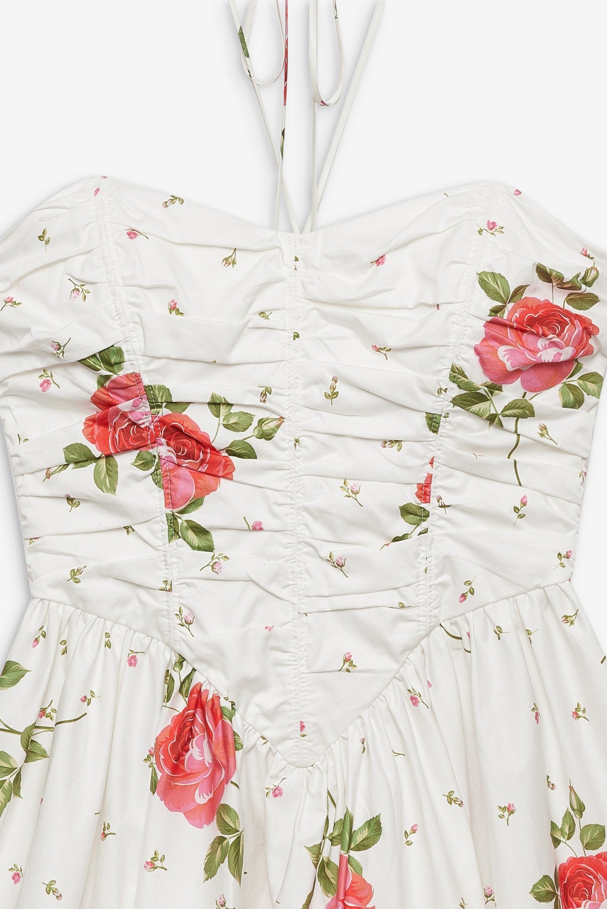 Rosebud Corset Mini Dress White - For Love & Lemons