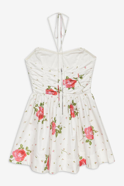 Rosebud Corset Mini Dress White - For Love & Lemons