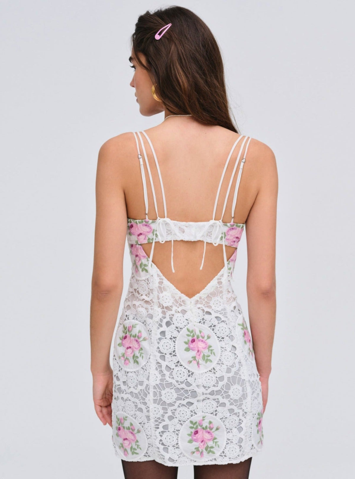 Bordeaux Mini Dress Pink - For Love & Lemons