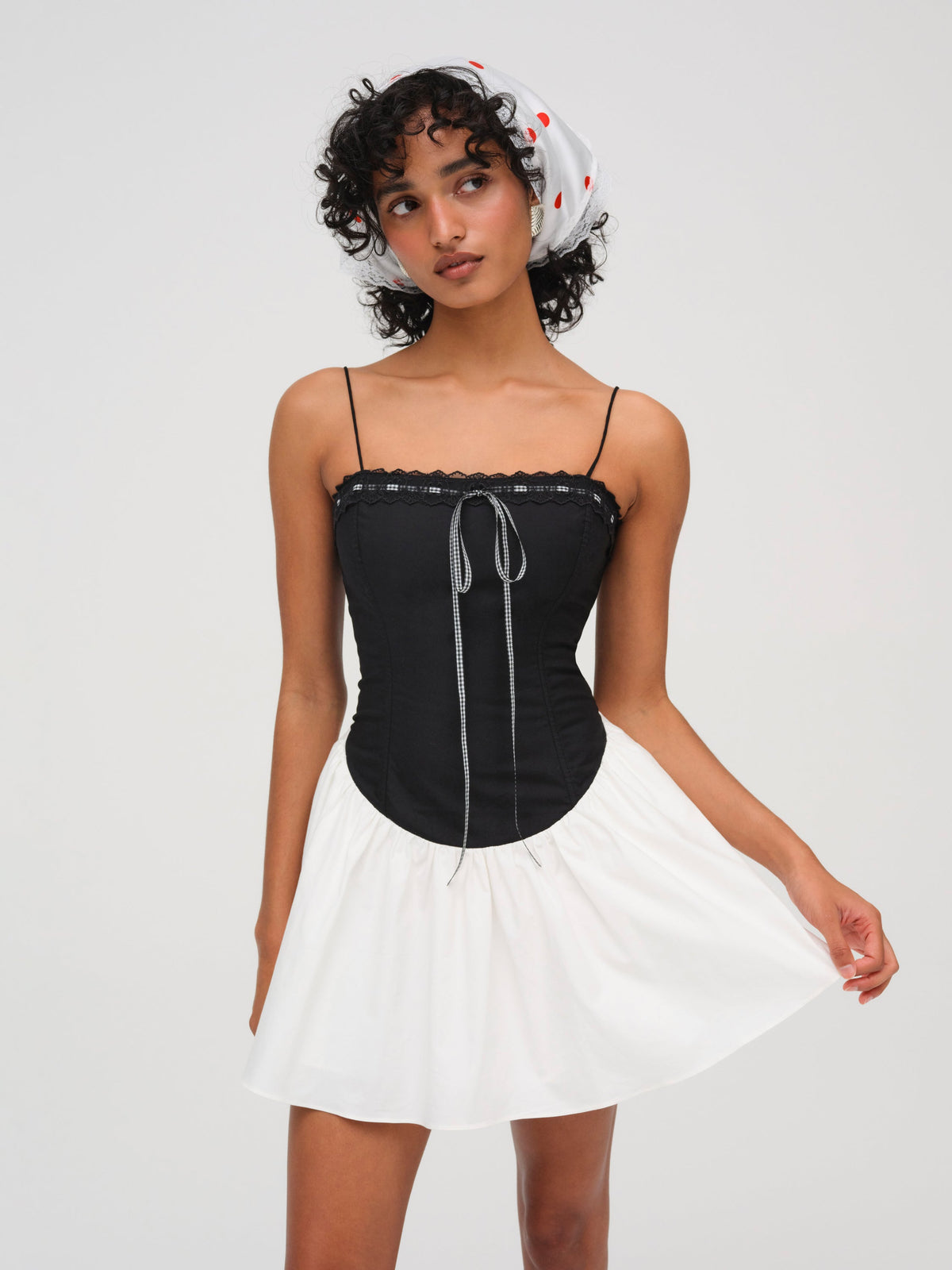 Annabella Mini Dress Black - For Love & Lemons
