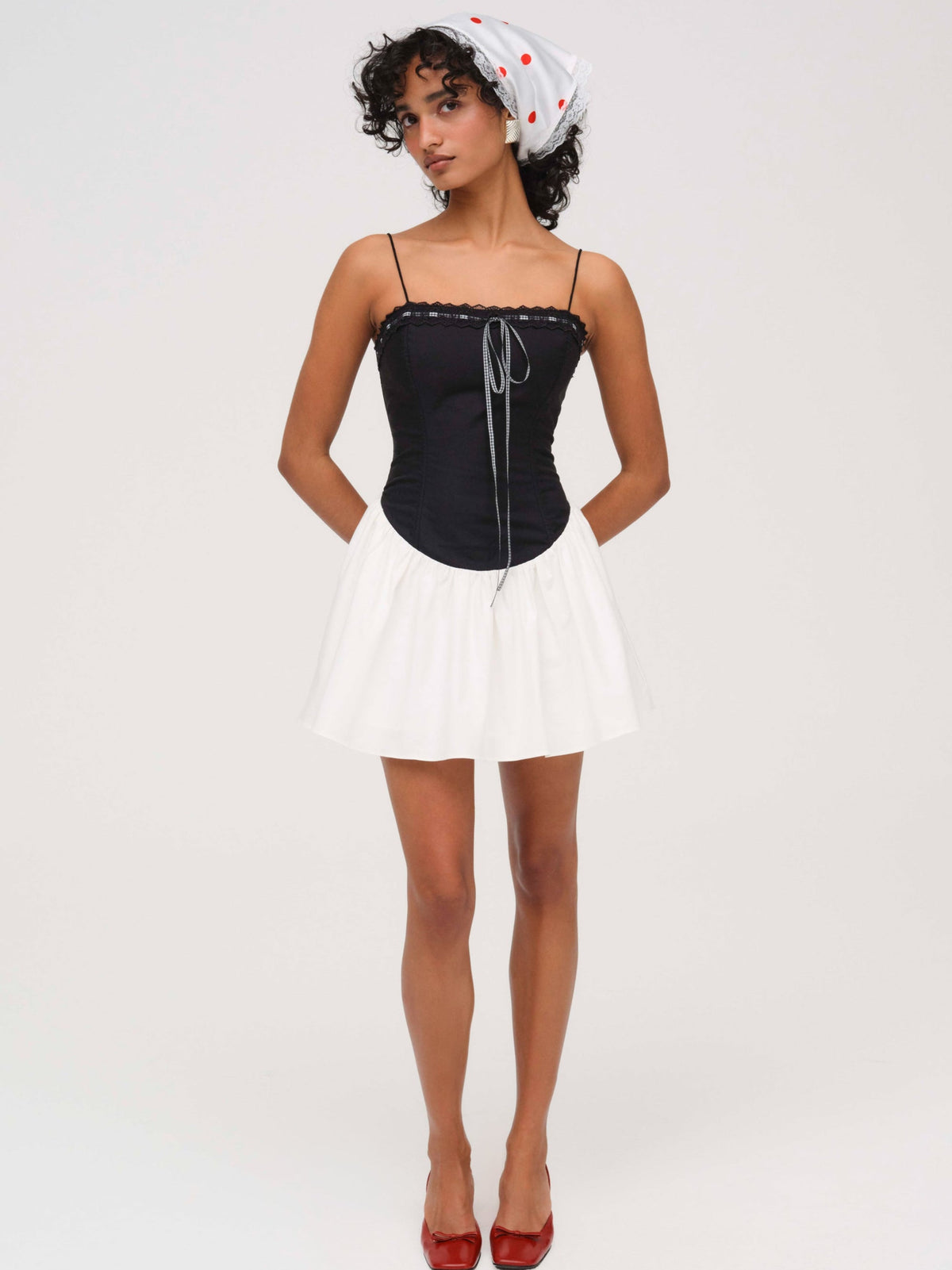 Annabella Mini Dress Black - For Love & Lemons