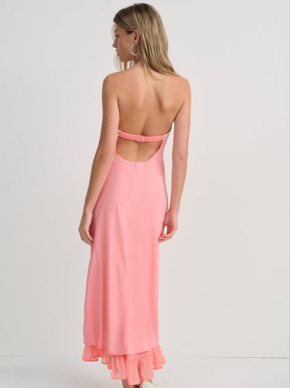 Daisy Mae Midi Dress Coral - For Love & Lemons