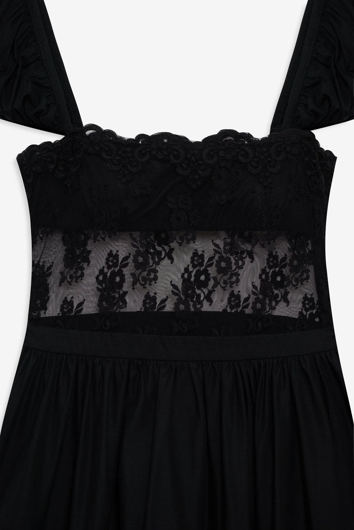 Liya Lace Midi Dress Black - For Love & Lemons