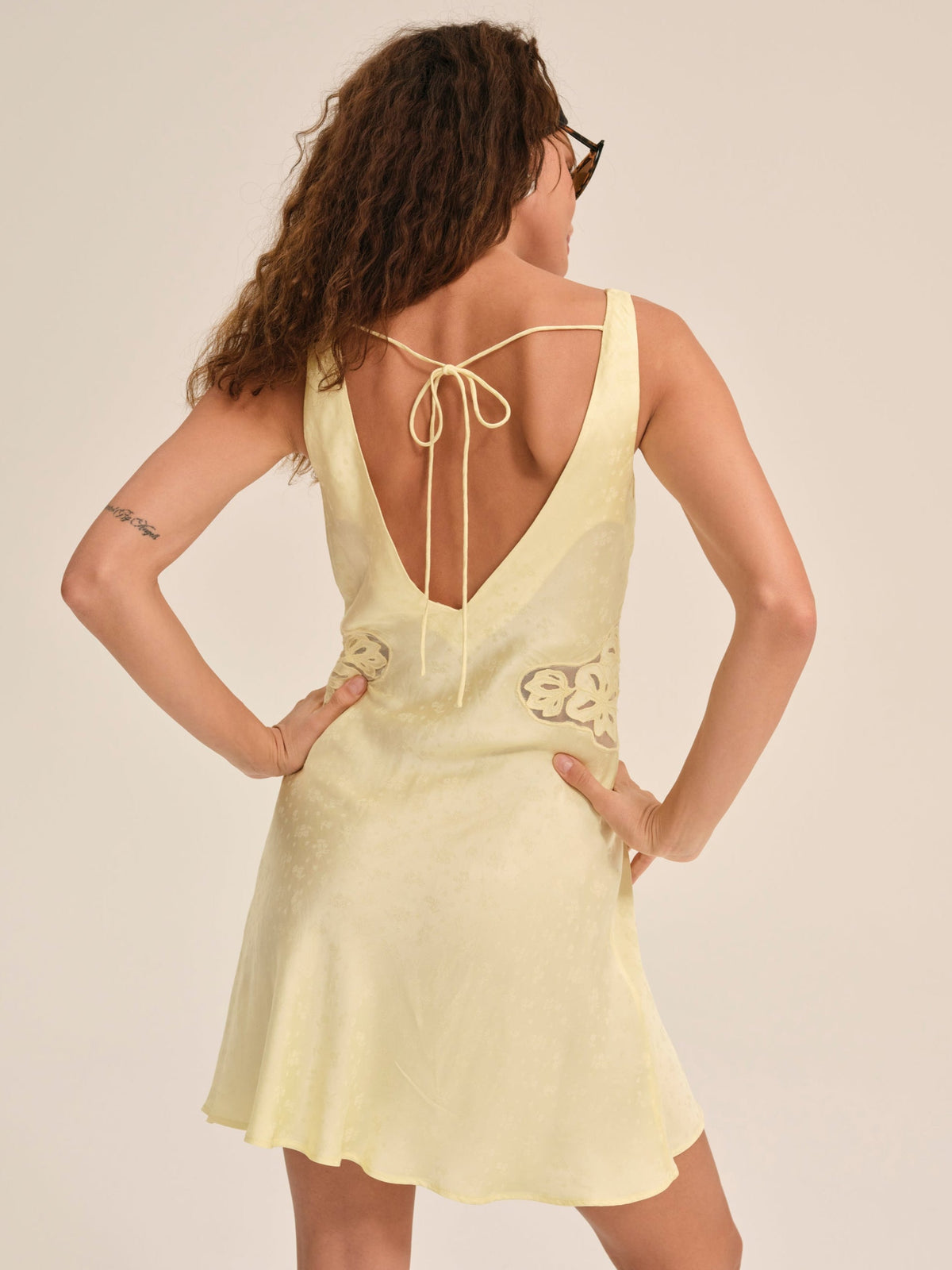 Sunrise Mini Dress Yellow - For Love & Lemons