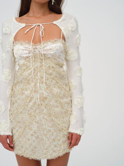 Chania Mini Dress Yellow - For Love & Lemons