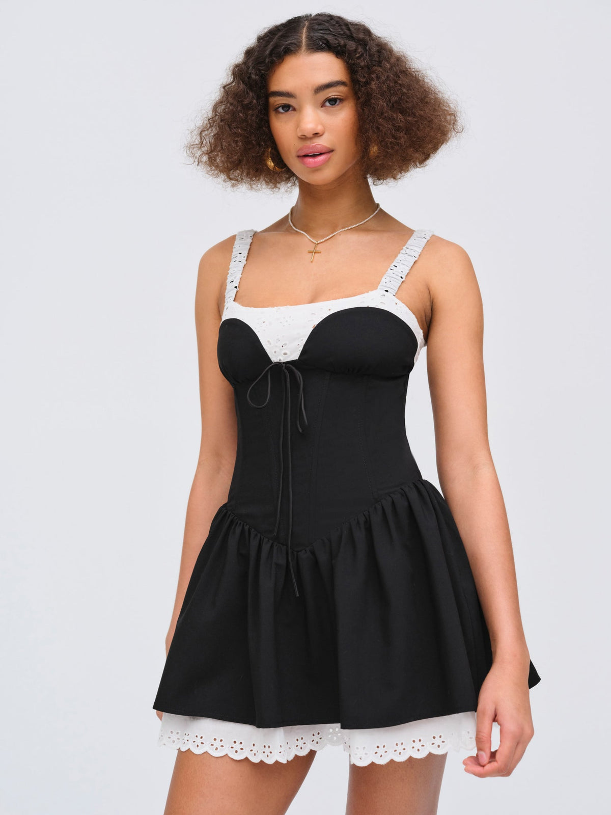 Minette Mini Dress Black - For Love & Lemons