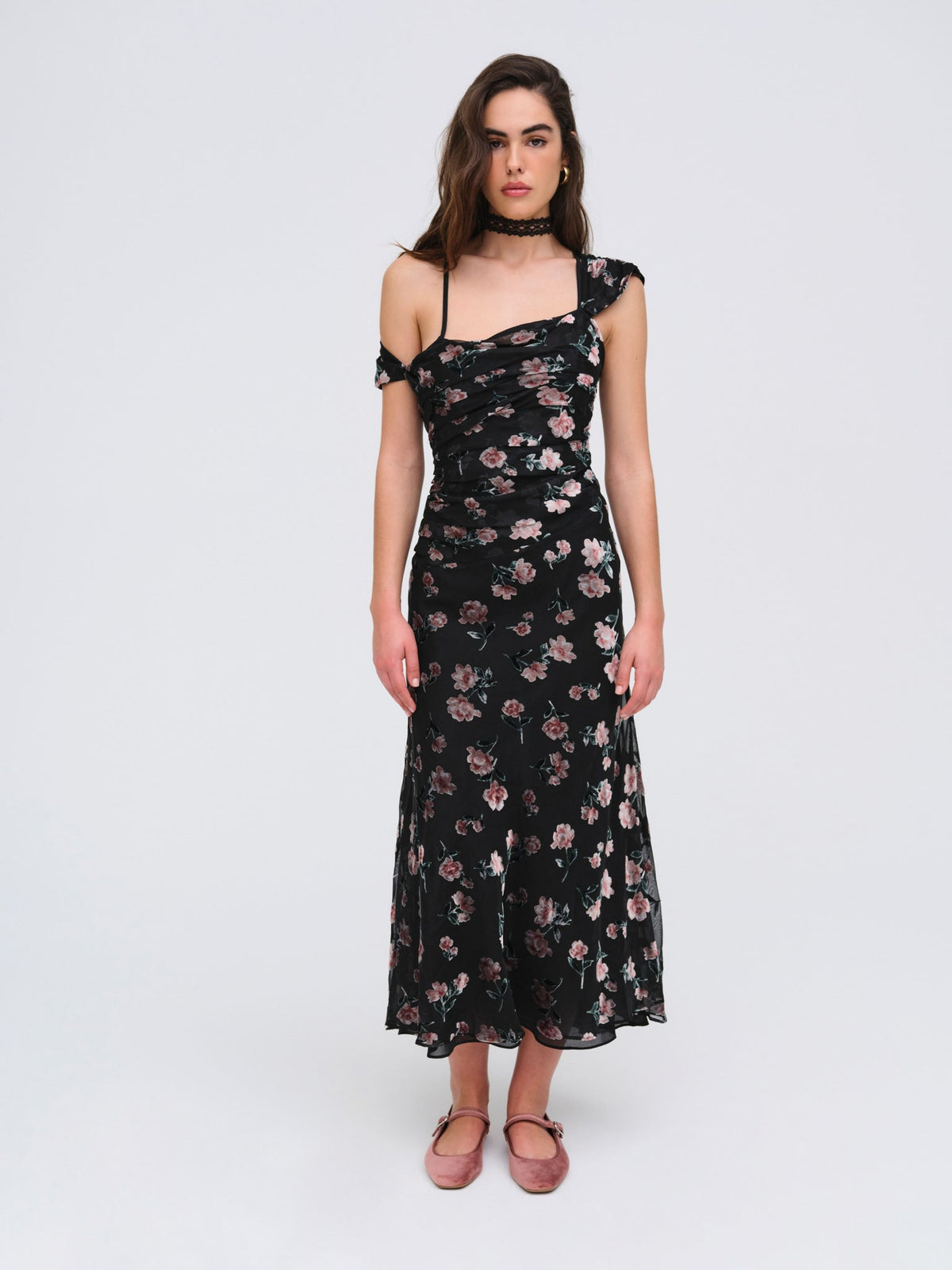 Aigrette Maxi Dress Black - For Love & Lemons