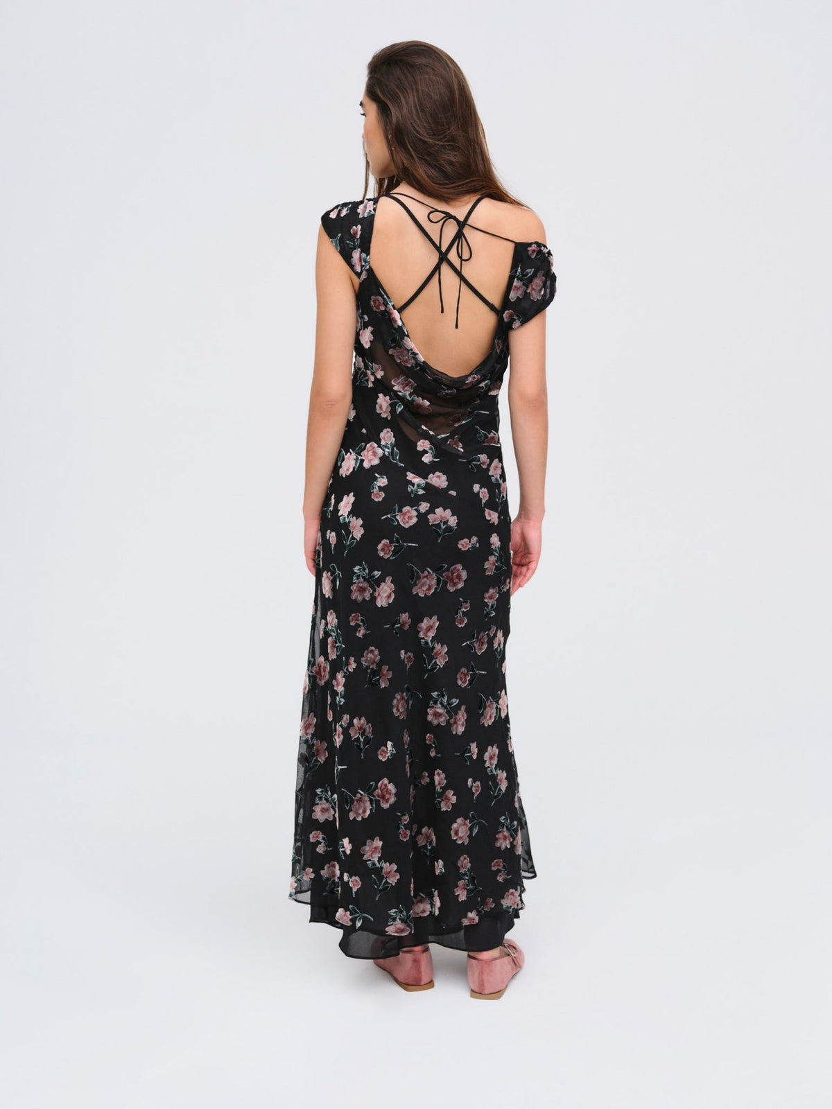 Aigrette Maxi Dress Black - For Love & Lemons