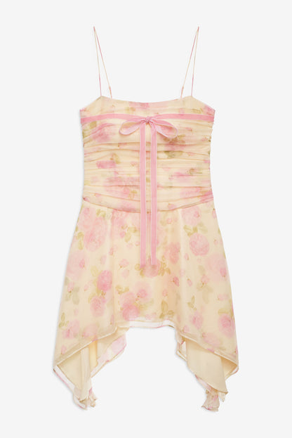 Rue Mini Dress Soft Yellow - For Love & Lemons
