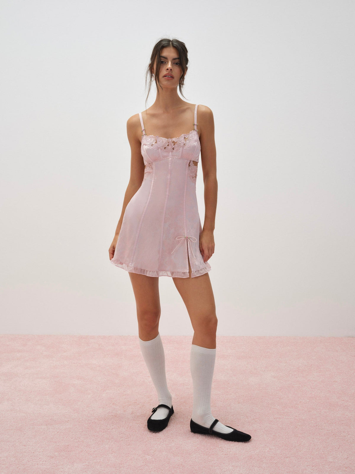 Blissful Blooms Slip Dress Pink - For Love & Lemons