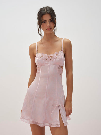 Blissful Blooms Slip Dress Pink - For Love & Lemons