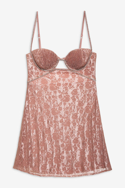 Shai Mini Dress Pink - For Love & Lemons