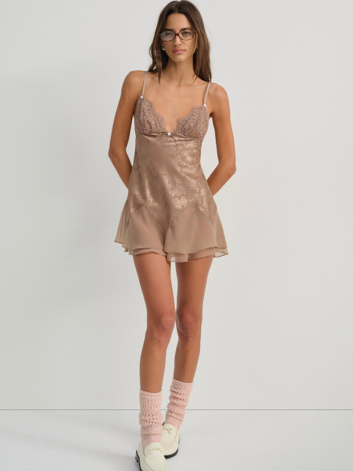 Holly Slip Dress Chocolate - For Love & Lemons