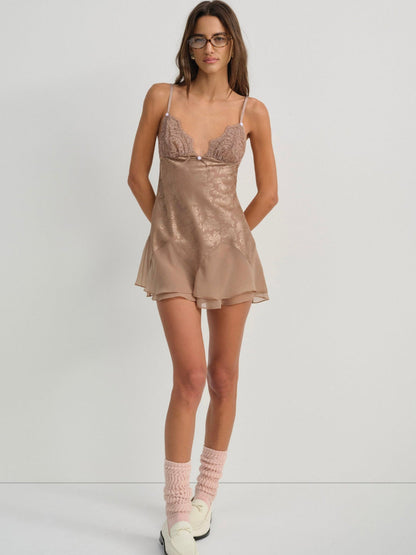 Holly Slip Dress Chocolate - For Love & Lemons