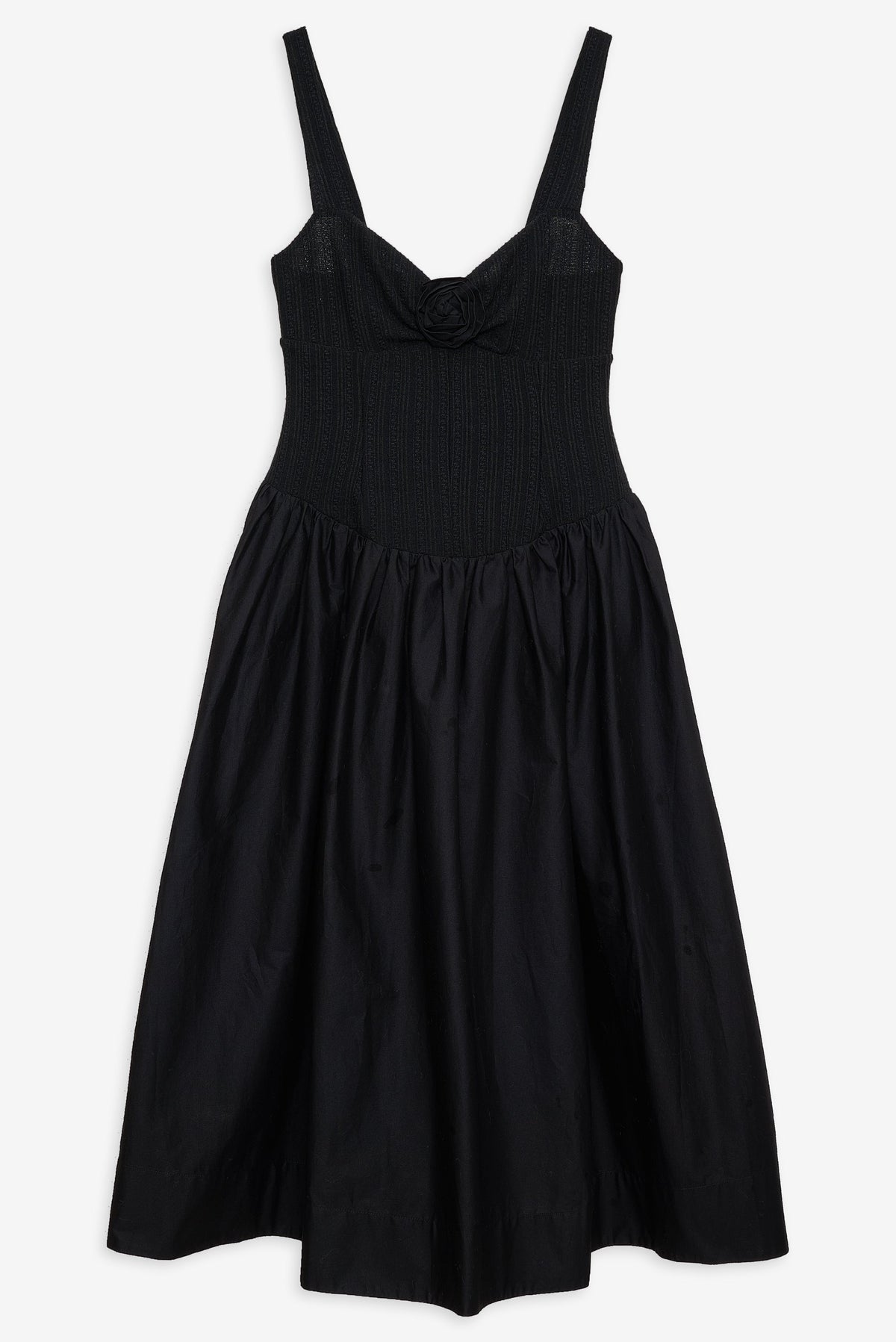 Billie Pointelle Midi Dress Black - For Love & Lemons