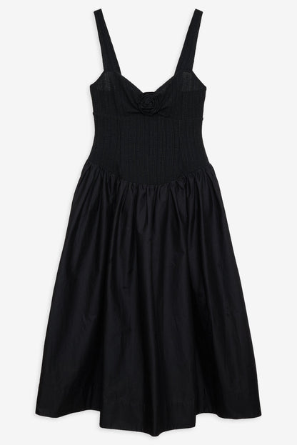 Billie Pointelle Midi Dress Black - For Love & Lemons