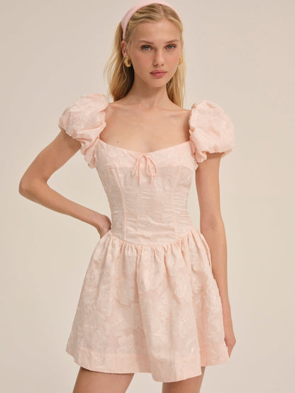 Florence Mini Dress Peach - For Love & Lemons