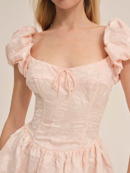 Florence Mini Dress Peach - For Love & Lemons