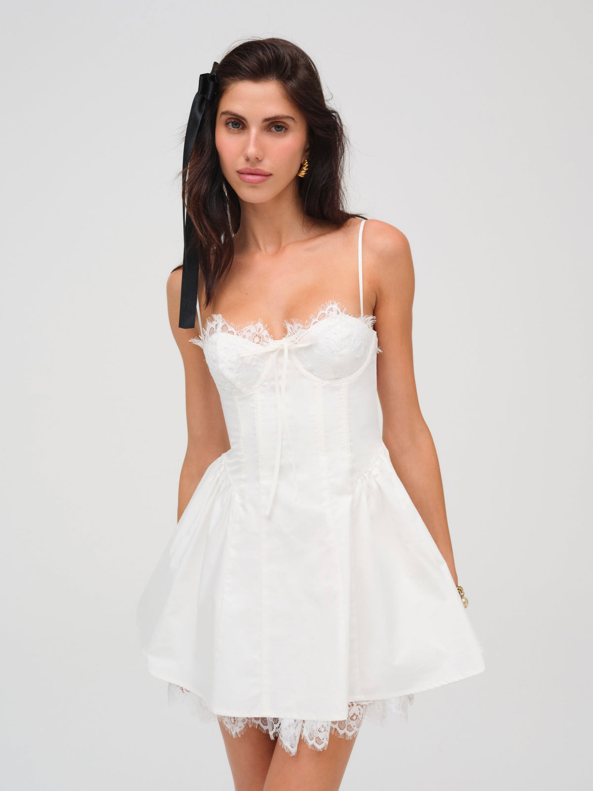 Shae Mini Dress White - For Love & Lemons