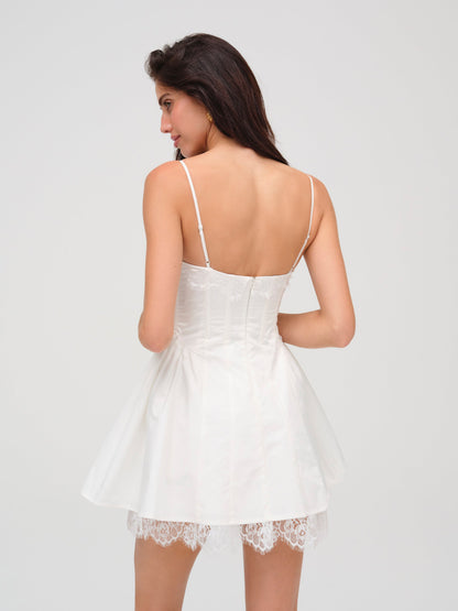 Shae Mini Dress White - For Love & Lemons