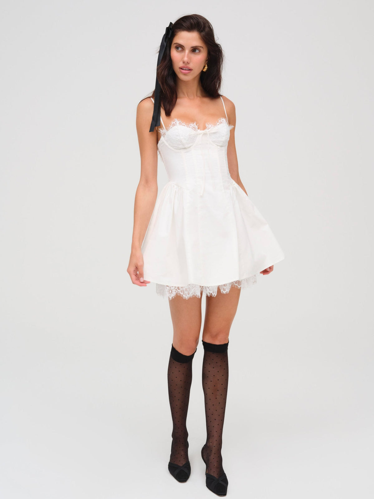 Shae Mini Dress White - For Love & Lemons
