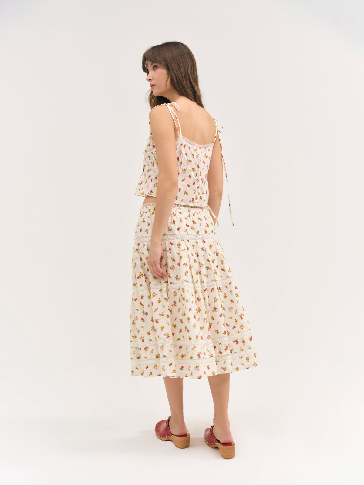 Adahlia Floral Top Cream - For Love & Lemons