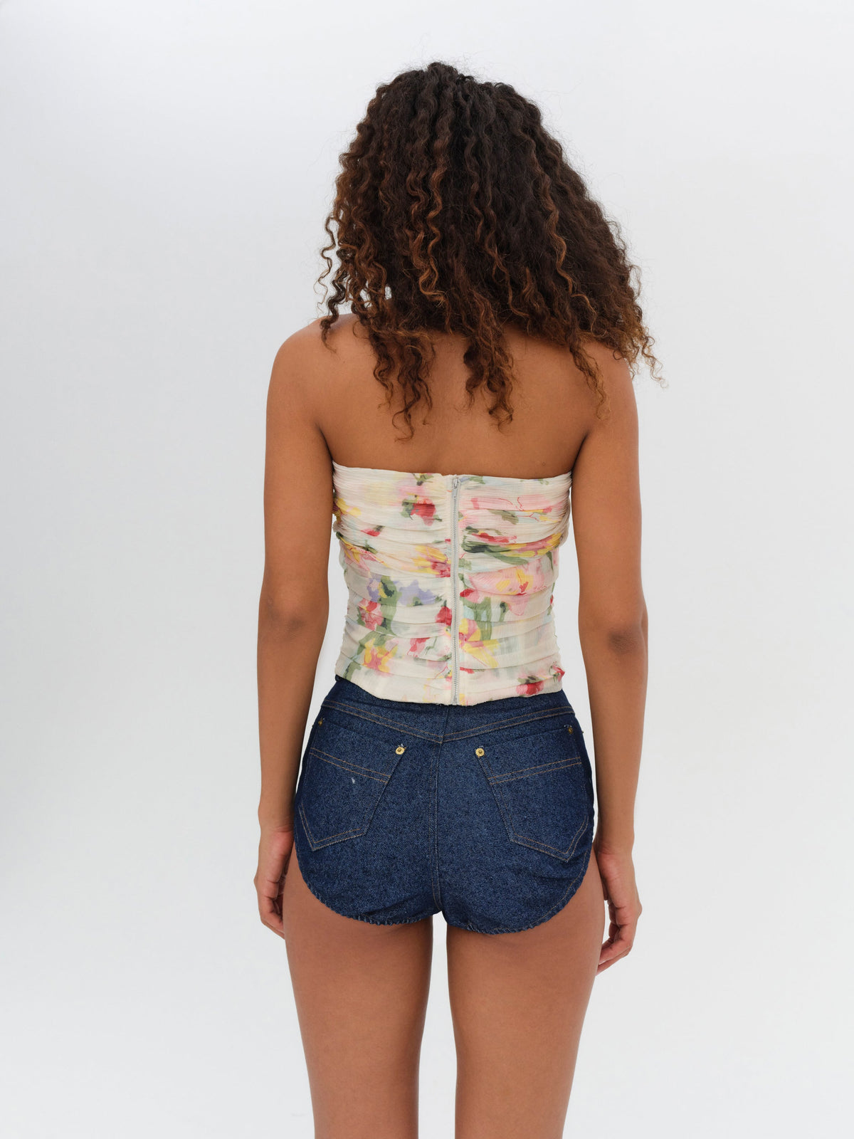 Abby Strapless Top Multi - For Love & Lemons