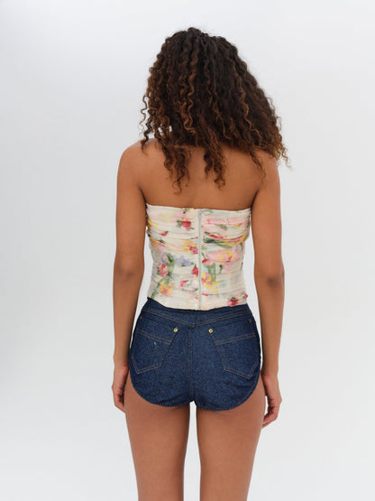 Abby Strapless Top Multi - For Love & Lemons