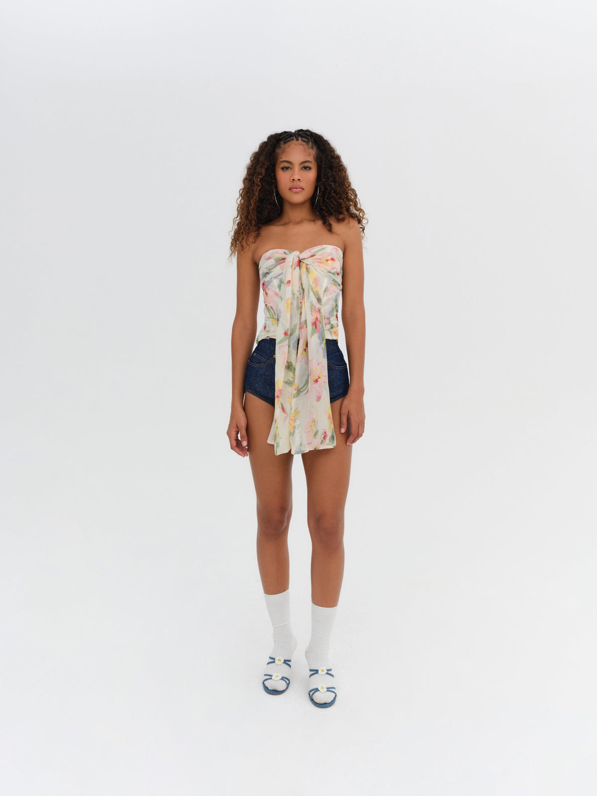 Abby Strapless Top Multi - For Love & Lemons