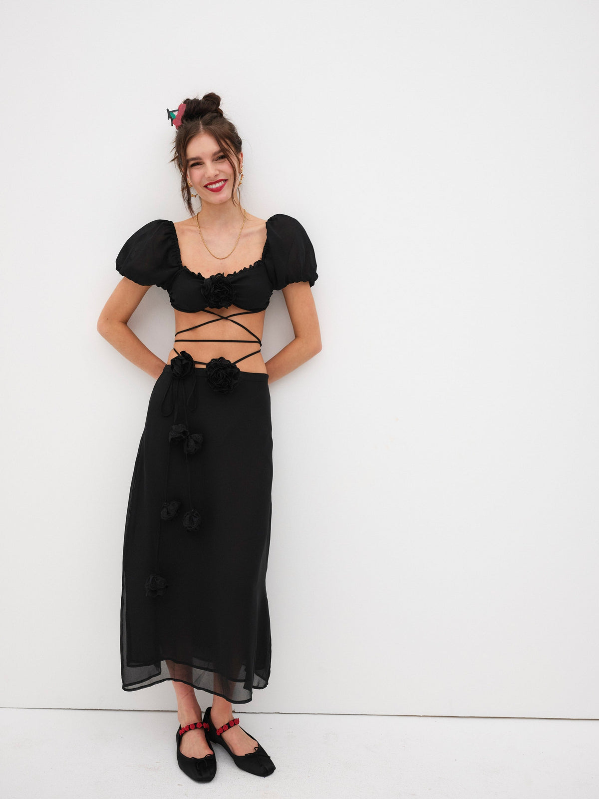 Adella Top Black - For Love & Lemons