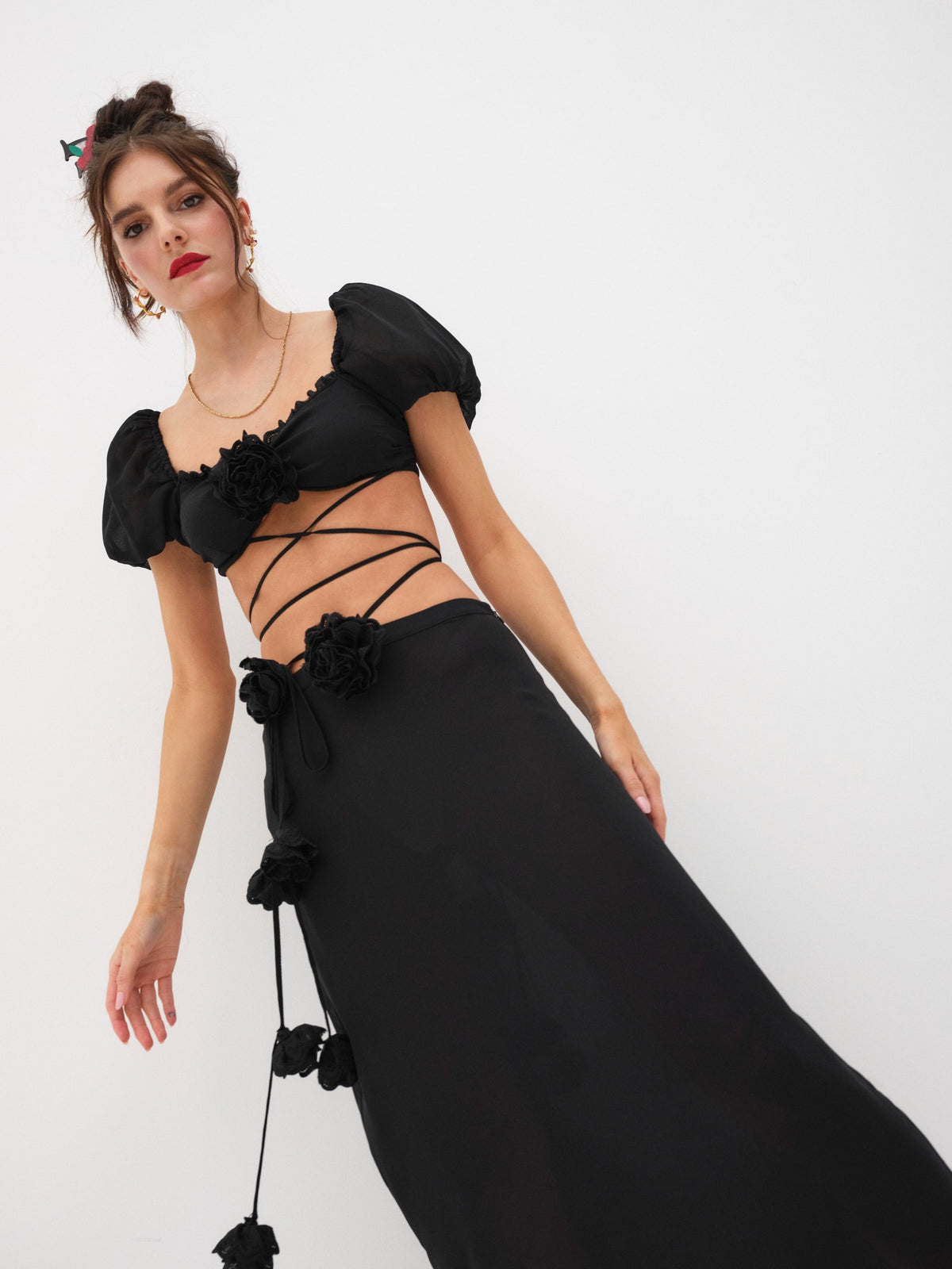 Adella Top Black - For Love & Lemons