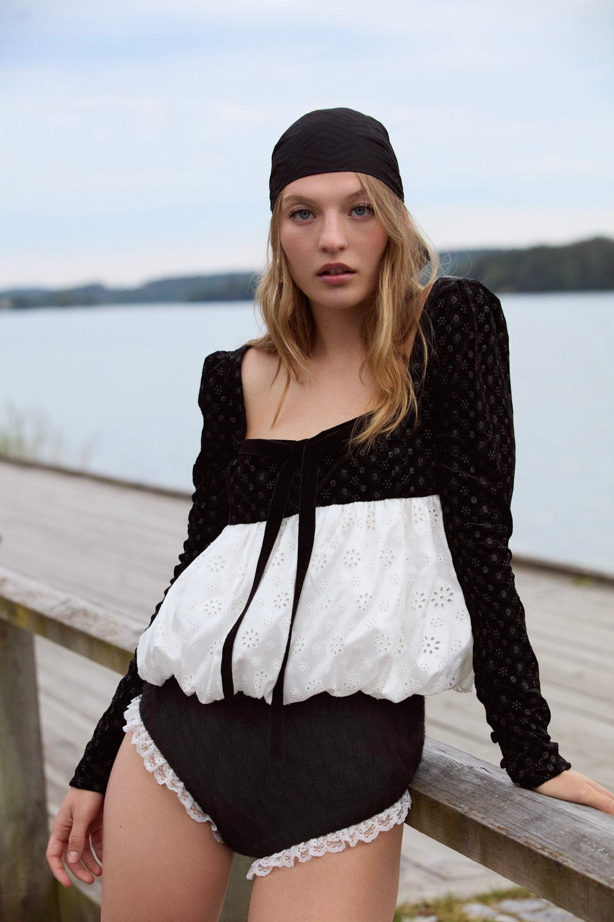 Elisa Bubble Top White - For Love & Lemons