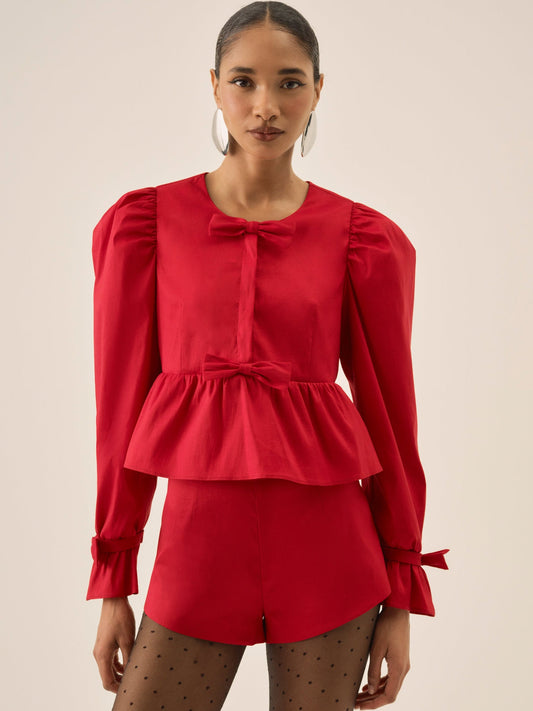 Lucia Top Red - For Love & Lemons