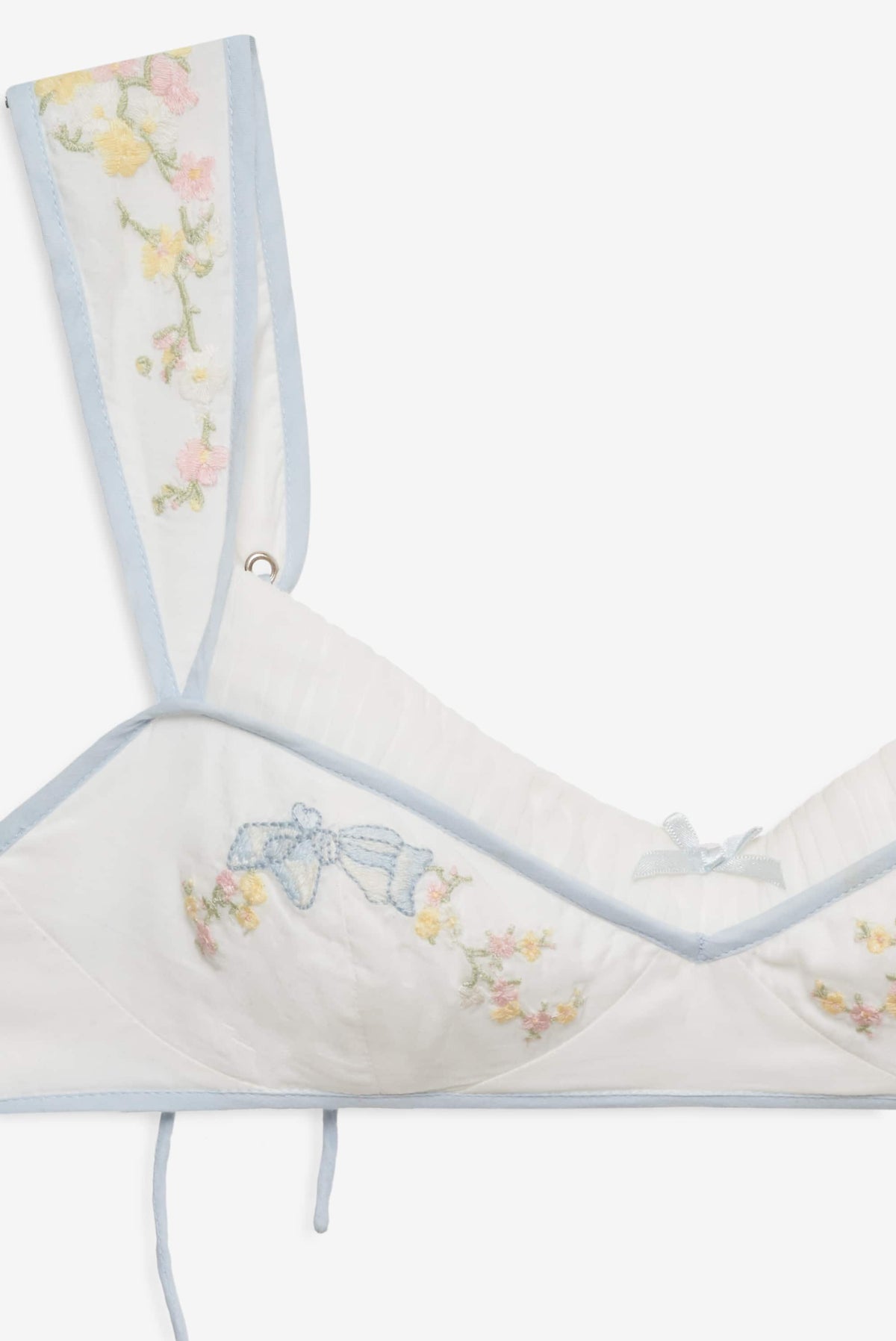 Baby Bows Bra Top White - For Love & Lemons