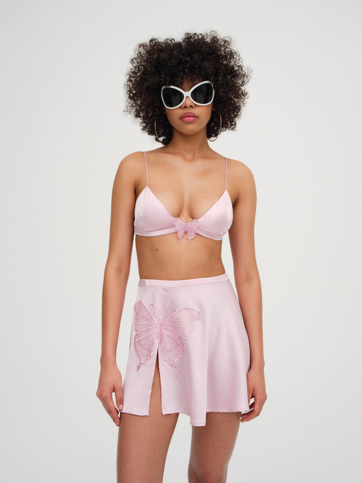 Truette Bralette Top Pink - For Love & Lemons