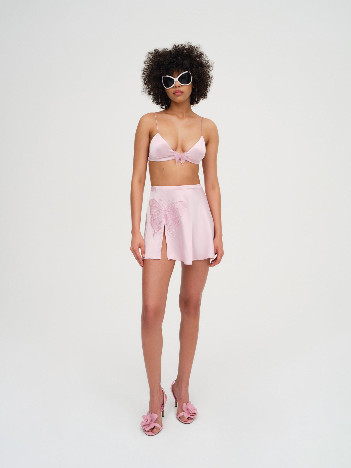 Truette Bralette Top Pink - For Love & Lemons