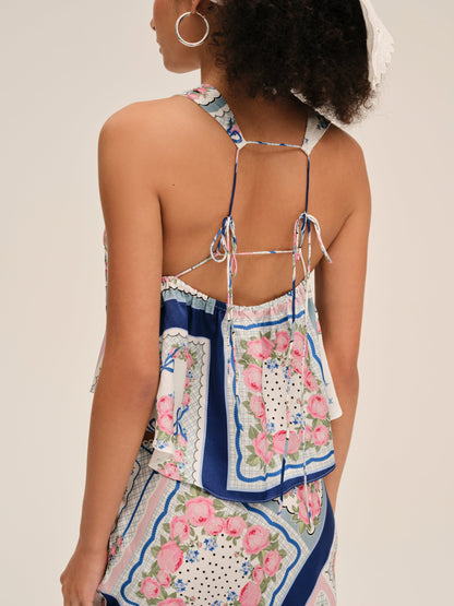 Cassandra Top Blue - For Love & Lemons